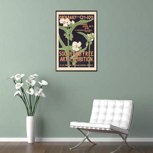 vintage South End Free Art Exhibition posters Minimalism Room Aesthetics canvas - Image 6