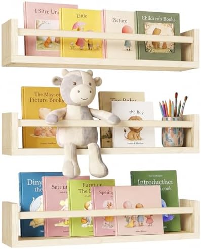 Fixwal Floating Nursery Book Shelves by Fixwal