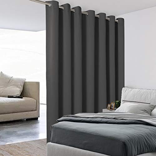BONZER Extra Wide Room Divider Curtain Total Privacy Wall Grommet Top by Bonzer