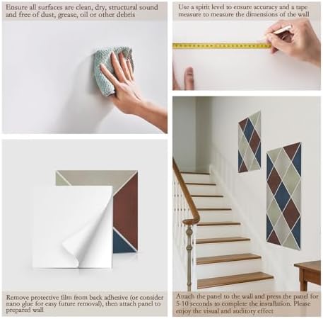 ArtVivid 12 Pack Acoustic Panels, Sound Proof Foam Panels - Image 5