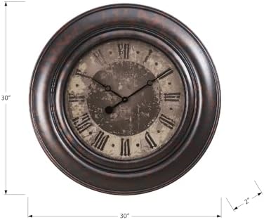 Monarch Specialties I 9027 Clocks, Large Oversized, Wall Clock, Transitional - Image 4
