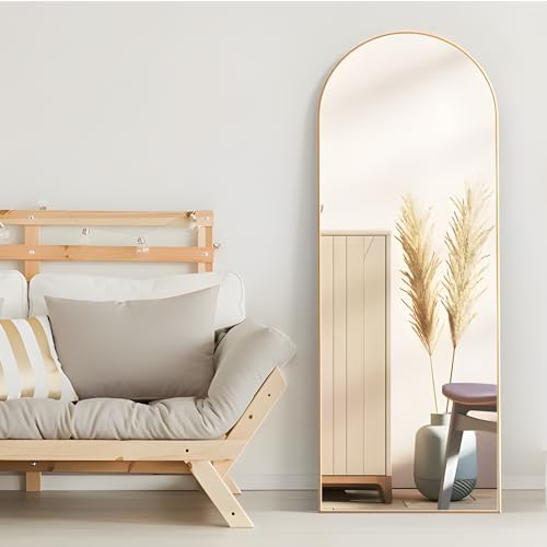 Arched Full Length Mirror 64"x21" Arch Floor Mirror - Image 4