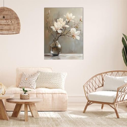 daktenn Floral Canvas Wall Art Bathroom Wall Art Pictures Wall Decor Home Decor - Image 6
