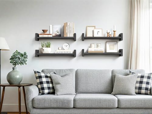 Vailando Solid Wood Floating Shelf, 3 Pack - Image 2