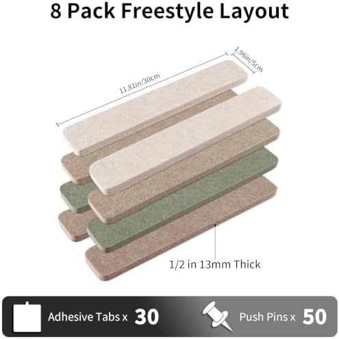 Small Cork Board Strip for Office, 1/2'' Corkboard Strips for Walls - Image 2