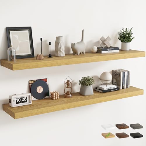 72 Inch Floating Shelves for Wall by Marsmiles