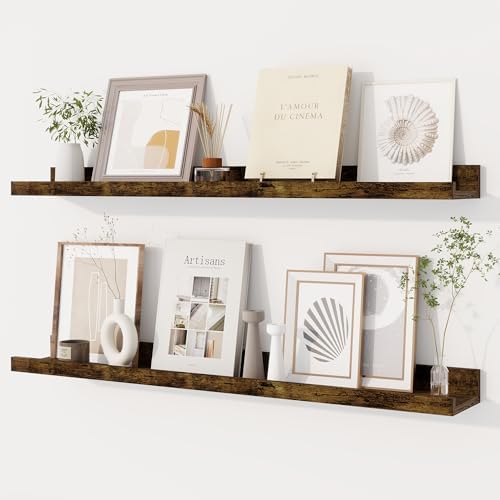 Dreamland Picture Ledge Shelf for Wall, Floating Shelves Set of 2, 32 inch Long by Dreamland