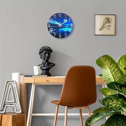 Glass Wall Clocks Battery Operated 16 Inches or Larger - Image 4