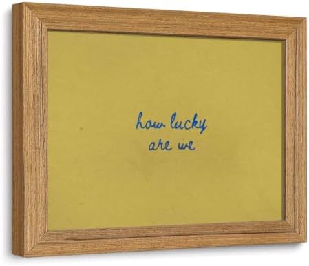 How Lucky Are We Wall Art Preppy Framed Wall Decor Inspirational Canvas by Unknown