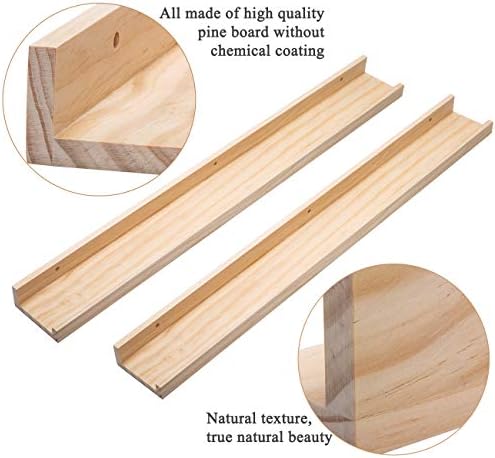 AZSKY Picture Ledge Long Floating Wall Shelf 48 Inch Photo Ledge Display - Image 3