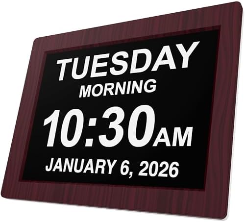American Lifetime New 2026 Dementia Clock Large Digital Clock by AmericanLifetime