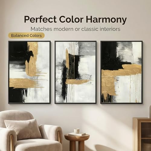 3D Textured Black White Abstract Wall Art - Image 6
