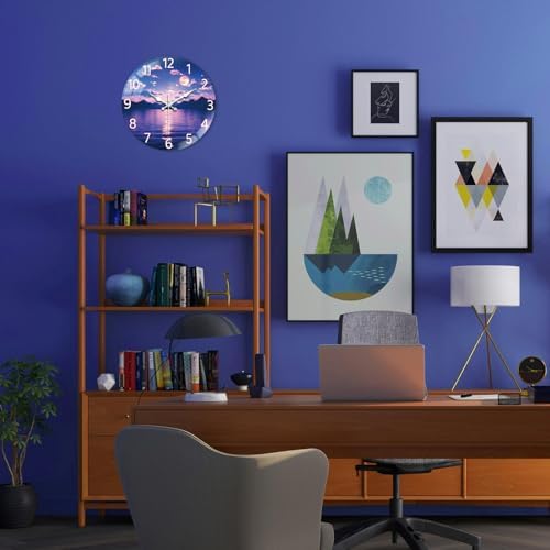 peacoblue Night Sky Wall Clocks Battery Operated - Image 5