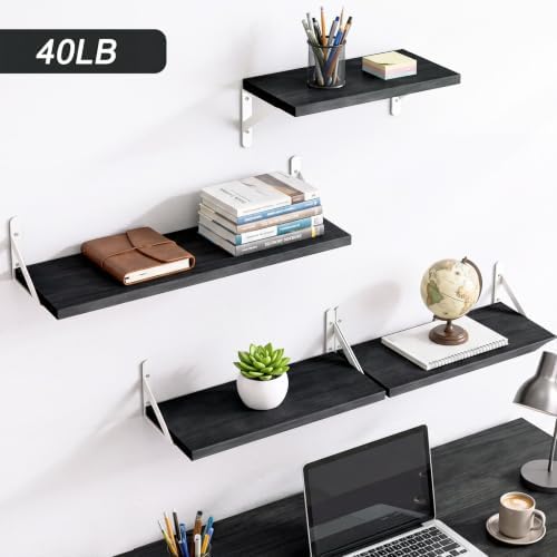 YGEOMER 4 Different Sizes Floating Shelves - Image 4