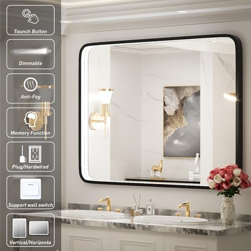 40x30 Inch LED Bathroom Mirror - Image 4