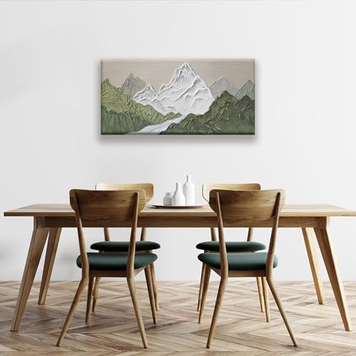 YISXINOAG Green Mountain Forest Landscape Wall Art Abstract Nature 20"X40" - Image 5