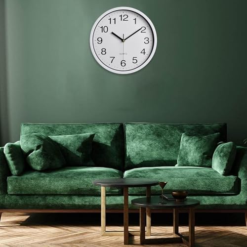 Wall Clock Large, Nonticking Decorative Classic Wall Clock Decorative, Battery - Image 4