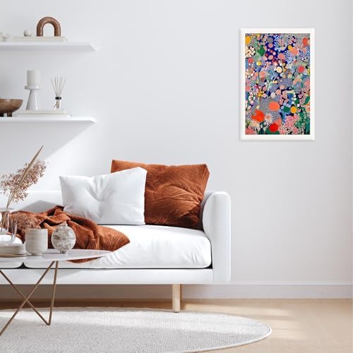 Retro Japanese Floral Poster Abstract Botanical Canvas Wall Art Colorful - Image 4