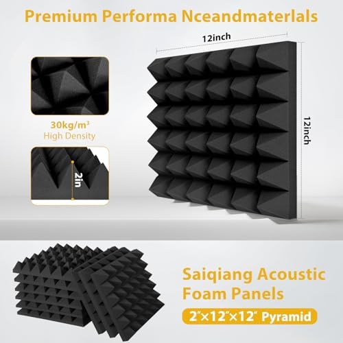 24 Pack Sound Proof Foam Panels - Image 2