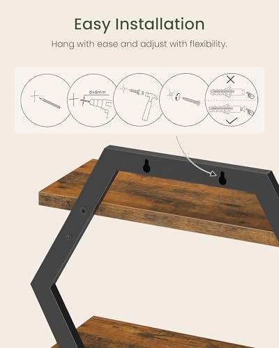 CHOEZON Hexagon Floating Shelves - Image 5