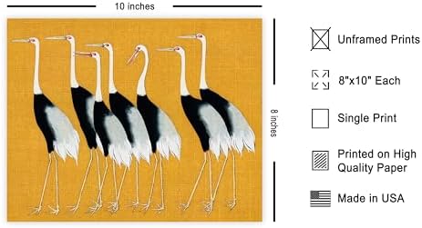 Poster Master Vintage Japanese Crane Poster - Image 2