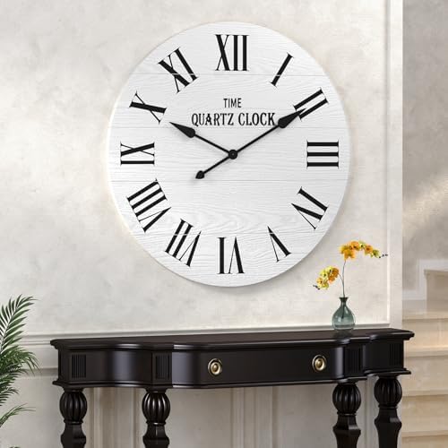 ARTPOWER 35.5" Extra Large Giant Farmhouse Wall Clock - Image 5