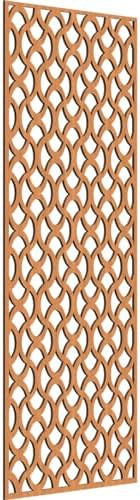 Resort Decorative Pierced Fretwork Wood Wall Panels, 23 3/8"W x 59 3/8"H x 1/4"T by EkenaMillwork