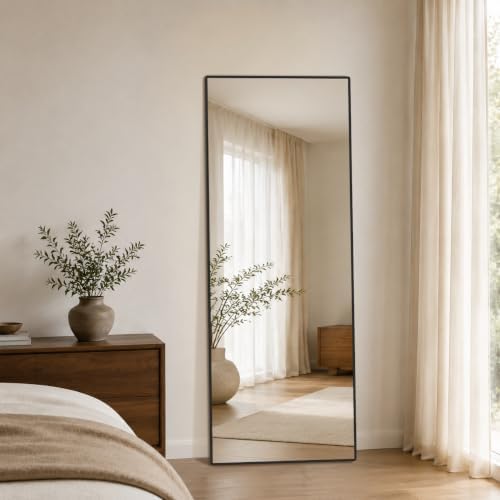 58"x20" Full Length Mirror, Floor Mirror Full Length Black - Image 5