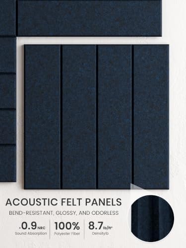 Bumusty 48" x 36" Large Cork Board Alternative, Carbon Blue - Image 3
