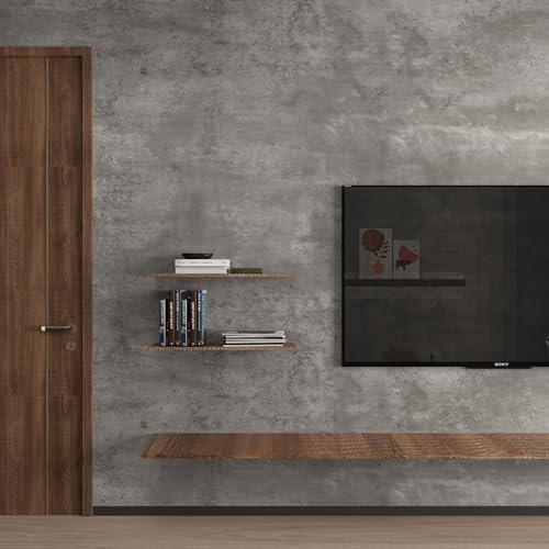 3yecao 16"×1181" 3D Extra Thick Large Size Light Grey Concrete Wallpaper Peel - Image 5