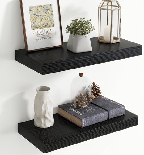 20 Inch Floating shelves for Wall, 8 Inch Deep, Invisible Brackets by Axeman
