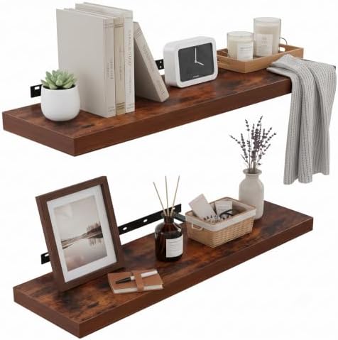 Lufia Floating Wall Shelves, MDF by Lufia