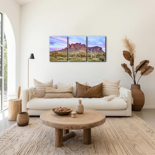 Pacimo Mountains Sunset Canvas Wall Decor Natural Landscape Wall Art Print on - Image 2