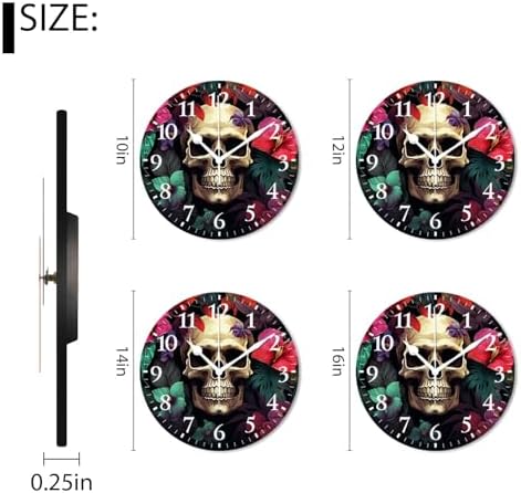 Battery Operated Quartz Wall Clocks Non-Ticking Silent Modern Wall Clocks - Image 2