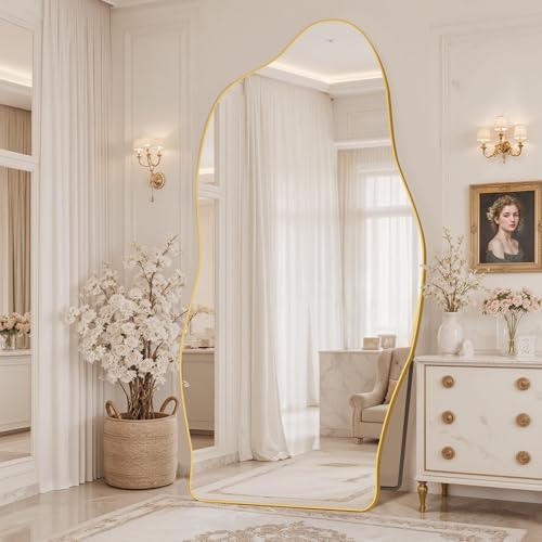 Antok Irregular Full Length Mirror, Standing Hanging Leaning Irregular Mirrors by AntokMirror
