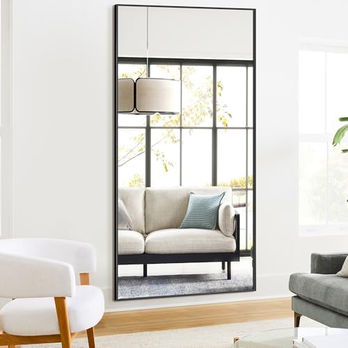 TRAHOME Full Length Floor Mirror 75"x35", Large Standing Body Mirror - Image 5