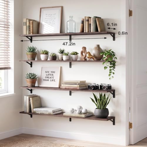 YGEOMER 47.2 in Floating Shelves - Image 2