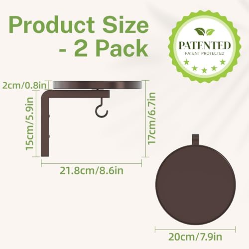 iDavosic.ly Plant Wall Hanger Holder Set of 2 - Image 2