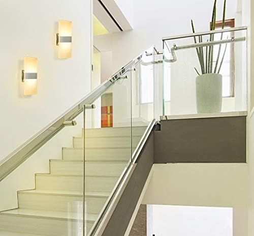 ChangM Modern Wall Sconce 12W, LED Wall Sconce Set of 2 Warm White - Image 4