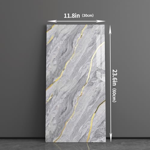 Haimin 3D Wall Panels Peel and Stick Marble Tile Look 10 Pack Waterproof - Image 5
