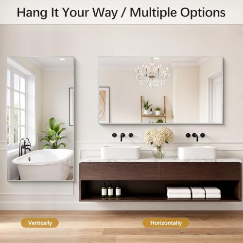 DESBING 30" x 55" Bathroom Mirror - Image 2