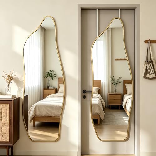 48"x16" Full Length Door Mirror, Dolphin Hanging Mirror by JAWGLOW