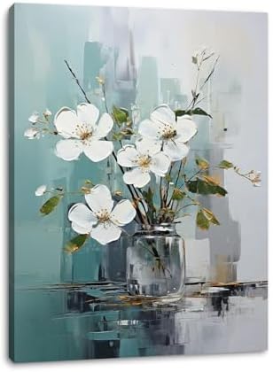 daktenn Floral Canvas Wall Art Bathroom Wall Art Pictures Wall Decor Home Decor by DakTennWallArt