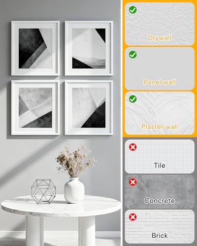 PinCute Picture Hangers, Picture Hanging Hooks Drywall Hooks - Image 7