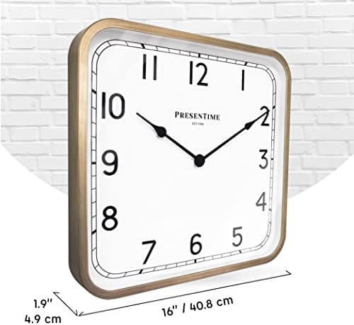 Presentime 16" Anton Vintage Square Clock - Image 7