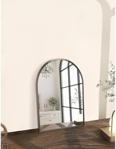 Arch Metal Framed Bathroom Mirror - Image 6