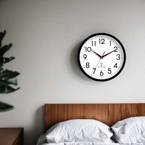 DAXSMY 12 Inch Atomic Wall Clock, Battery Operated Silent Non Ticking - Image 6