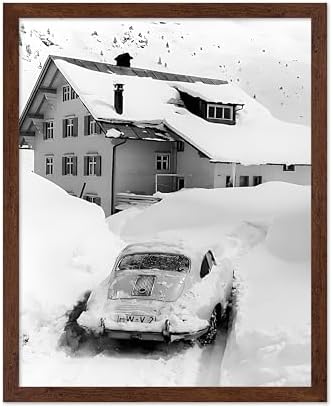 Poster Master Car Stuck in Snow Poster by PosterMaster