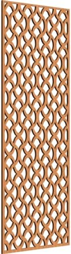 Resort Decorative Pierced Fretwork Wood Wall Panels, 23 3/8"W x 59 3/8"H x 3/8"T by EkenaMillwork