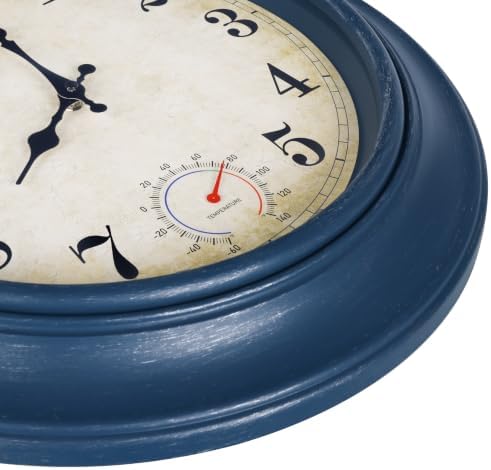Wall Clock Battery Operated Silent Rustic Wall Clocks - Image 3